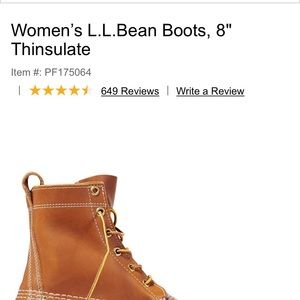 L.L. Bean boots - Thinsulate - size 7 barely worn